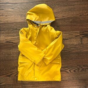 Mini Boden Bright Yellow Kids Raincoat